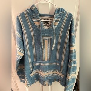 Light Blue and White Sweatshirt